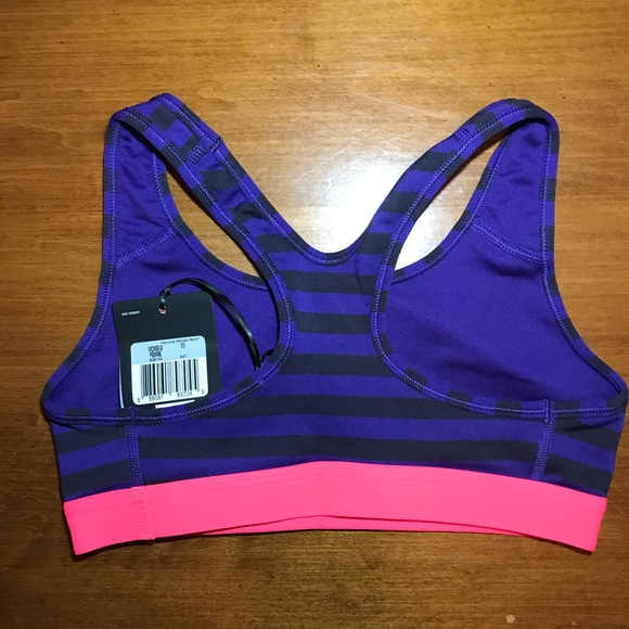 NIKE PRO CLASSIC STRIPE MEZZO BRA NWT SIZE: XS - Picture 2 of 6
